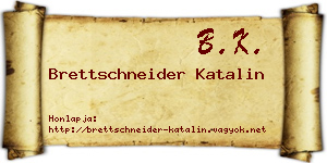 Brettschneider Katalin névjegykártya